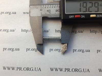 Пружина стиснення 0,6 х 5,1 х 19,2 (Артикул: S7580)