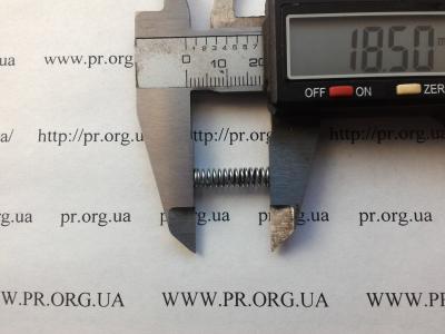 Пружина стиснення 0,6 х 5 х 18,5 (Артикул: S7581)