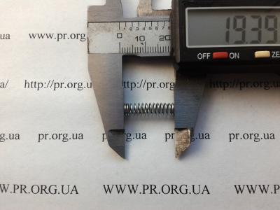 Пружина стиснення 0,6 х 5 х 19,4 (Артикул: S7584)