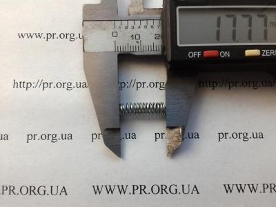 Пружина стиснення 0,6 х 5,1 х 17,5 (Артикул: S7586)