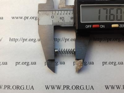 Пружина сжатия 0,6 х 5 х 17,5 (Артикул: S7587)