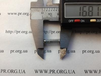Пружина стиснення 0,6 х 5,1 х 16,7 (Артикул: S7588)