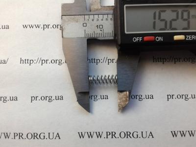 Пружина сжатия 0,6 х 5,4 х 15 (Артикул: S7590)
