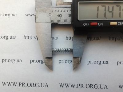 Пружина стиснення 0,6 х 3,9 х 17,5 (Артикул: S7592)