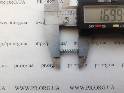 Пружина стиснення 0,6 х 4 х 17 (Артикул: S7593)
