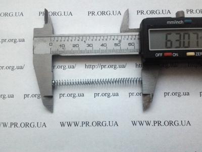Пружина стиснення 0,5 х 4,4 х 63 (Артикул: S7602)