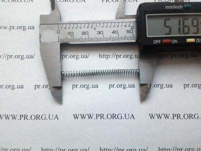 Пружина стиснення 0,5 х 4,3 х 51,5 (Артикул: S7607)