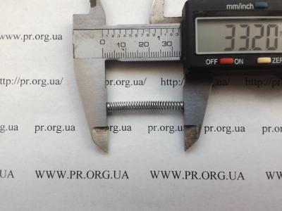 Пружина стиснення 0,5 х 4,3 х 33 (Артикул: S7624)