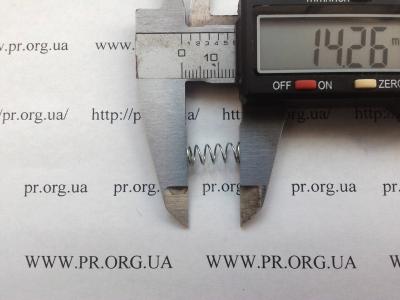 Пружина стиснення 0,5 х 6 х 14 (Артикул: S7629)