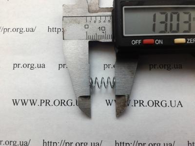 Пружина сжатия 0,5 х 6,2 х 13 (Артикул: S7634)