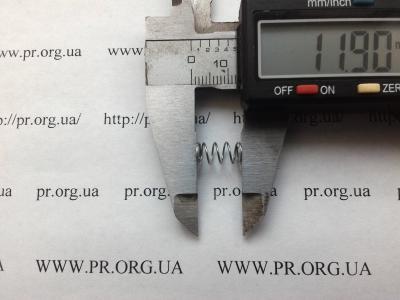 Пружина стиснення 0,5 х 6,3 х 11,8 (Артикул: S7639)