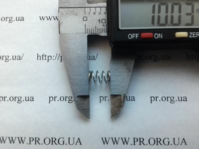 Пружина сжатия 0,5 х 6,3 х 10 (Артикул: S7642)