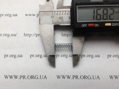Пружина стиснення 0,5 х 5 х 16,5 (Артикул: S7651)