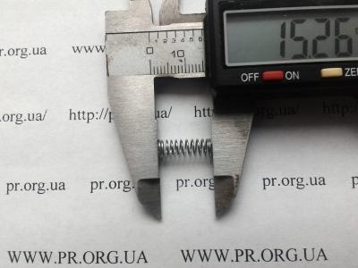 Пружина стиснення 0,5 х 5 х 15,2 (Артикул: S7655)