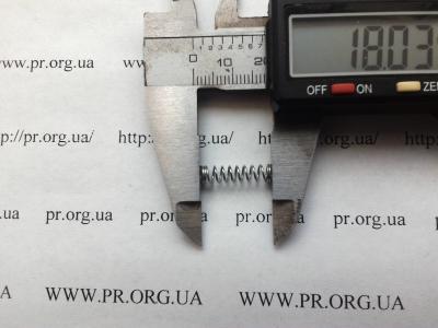 Пружина сжатия 0,5 х 4,6 х 18 (Артикул: S7663)