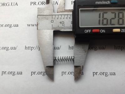 Пружина сжатия 0,5 х 4,5 х 16,3 (Артикул: S7670)