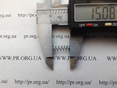 Пружина сжатия 0,5 х 4,8 х 15 (Артикул: S7688)