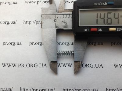 Пружина сжатия 0,5 х 4,8 х 14,6 (Артикул: S7689)