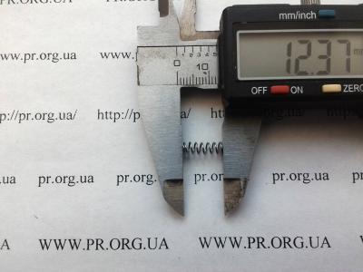 Пружина стиснення 0,5 х 4 х 12,4 (Артикул: S7713)