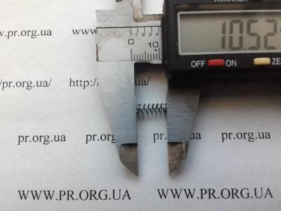 Пружина стиснення 0,5 х 4 х 10,5 (Артикул: S7716)