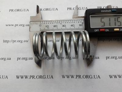 Пружина стиснення 2,5 х 28,5 х 51 (Артикул: S7798)