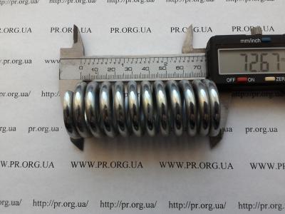 Пружина сжатия 5 х 30 х 72,5 (Артикул: S7826)