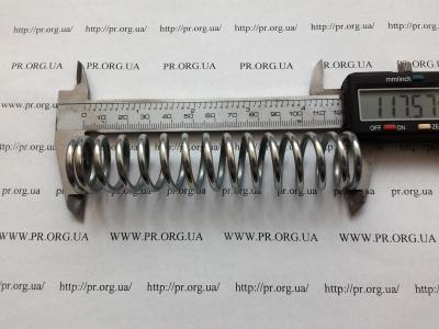 Пружина стиснення 3 х 25 х 117,5 (Артикул: S7833)