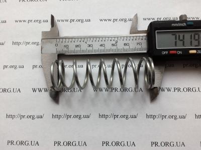 Пружина сжатия 2,2 х 23,4 х 74 (Артикул: S7845)
