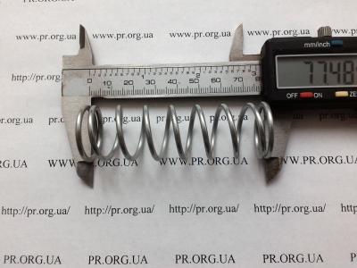 Пружина сжатия 2,2 х 23,6 х 77,5 (Артикул: S7849)