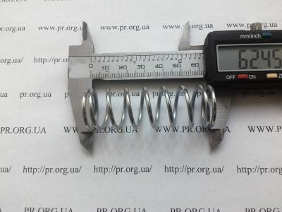 Пружина стиснення 2 х 21,7 х 62,5 (Артикул: S7857)