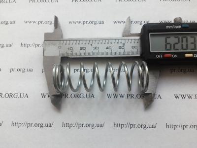 Пружина сжатия 2 х 21,5 х 62 (Артикул: S7858)