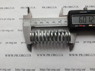 Пружина сжатия 3 х 20 х 60 (Артикул: S7863)