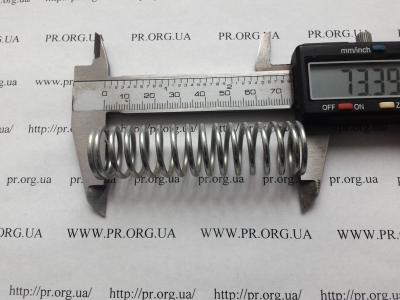 Пружина сжатия 2 х 19,8 х 73,5 (Артикул: S7873)