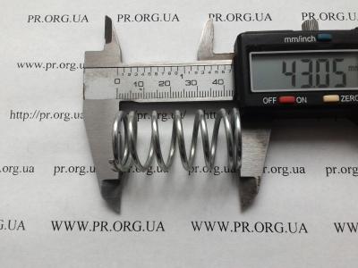 Пружина стиснення 2 х 21 х 43 (Артикул: S7879)