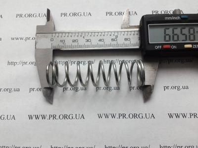 Пружина стиснення 1,8 х 18,6 х 66,5 (Артикул: S7880)