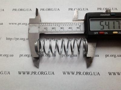 Пружина стиснення 1,5 х 18 х 54 (Артикул: S7888)