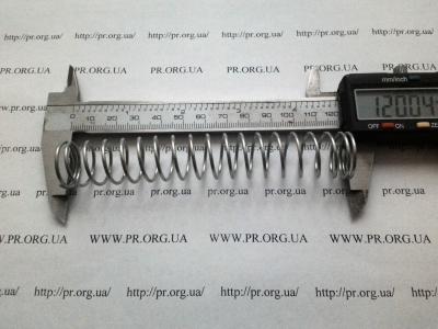 Пружина стиснення 1,4 х 19,6 х 120 (Артикул: S7892)