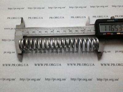Пружина стиснення 3 х 19 х 116,5 (Артикул: S7895)