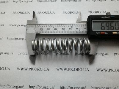 Пружина сжатия 3 х 19 х 69,5 (Артикул: S7899)