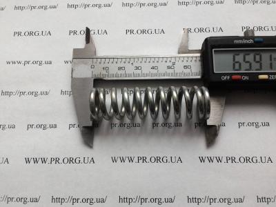 Пружина сжатия 3 х 19 х 66 (Артикул: S7903)