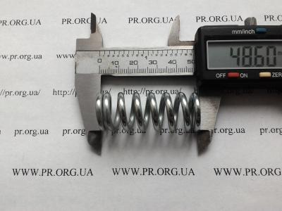 Пружина сжатия 3 х 19 х 48,5 (Артикул: S7905)