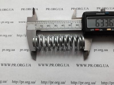 Пружина сжатия 3 х 18 х 63 (Артикул: S7909)