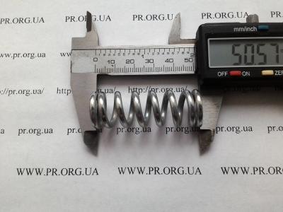 Пружина сжатия 3 х 18 х 50,5 (Артикул: S7914)
