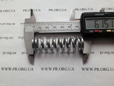 Пружина сжатия 3 х 17 х 61,5 (Артикул: S7919)