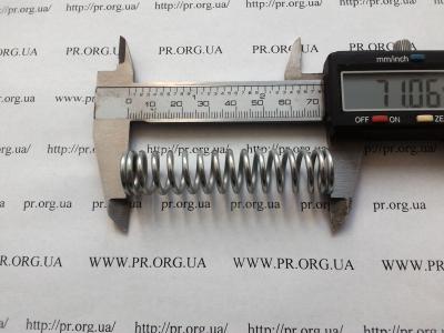 Пружина стиснення 2 х 15,7 х 71 (Артикул: S7933)