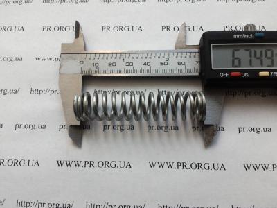 Пружина сжатия 2 х 16 х 67,5 (Артикул: S7934)