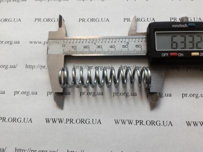 Пружина сжатия 2 х 15,2 х 63 (Артикул: S7936)