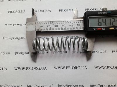 Пружина сжатия 1,6 х 16,7 х 64 (Артикул: S7952)