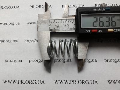 Пружина сжатия 1,6 х 17,1 х 26,5 (Артикул: S7955)