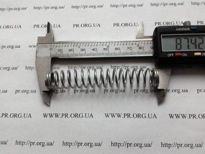 Пружина стиснення 1,5 х 15 х 87,5 (Артикул: S7959)